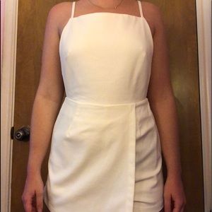 white backless romper